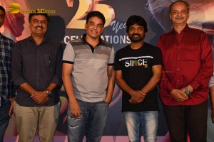 Tholi Prema Pre-Release Event attended by Director Karunakaran, Producer G.V.G Raju, Actress Vasuki, and Dil Raju