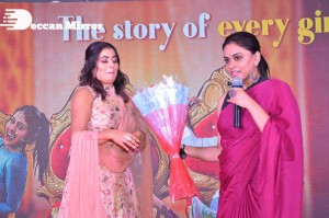 Payal Rajput, Raashi Khanna and Poorna at OTT show Three Roses Press meet