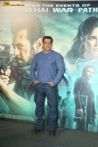 Actors Salman Khan and Katrina Kaif promote Tiger 3 at an event in Mumbai on November 17, 2023
