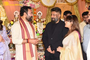 Tiger Nageswara Rao movie launch attended by Ravi Teja, Nupur Sanon, Chiranjeevi, and Minister Kishan Reddy