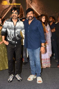 Tiger Nageswara Rao movie launch attended by Ravi Teja, Nupur Sanon, Chiranjeevi, and Minister Kishan Reddy