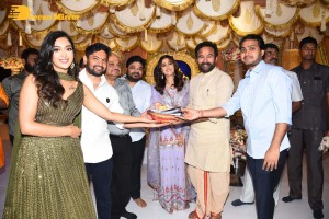 Tiger Nageswara Rao movie launch attended by Ravi Teja, Nupur Sanon, Chiranjeevi, and Minister Kishan Reddy