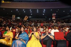 Tiger Nageswara Rao Pre-Release Function attended by Ravi Teja, Nupur Sanon, Gayatri Bhardwaj, Renu Desai, and Aadhya Konidela