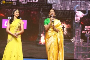 Tiger Nageswara Rao Pre-Release Function attended by Ravi Teja, Nupur Sanon, Gayatri Bhardwaj, Renu Desai, and Aadhya Konidela