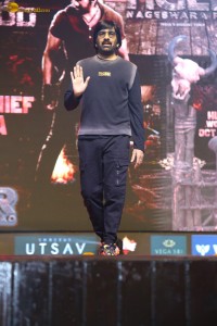 Tiger Nageswara Rao Pre-Release Function attended by Ravi Teja, Nupur Sanon, Gayatri Bhardwaj, Renu Desai, and Aadhya Konidela