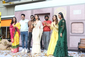 Tiger Nageswara Rao Trailer Launch attended by Ravi Teja, Nupur Sanon, Gayatri Bhardwaj, and Renu Desai