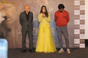 Tiger Nageswara Rao Trailer Launch attended by Ravi Teja, Nupur Sanon, Gayatri Bhardwaj, and Renu Desai