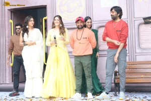 Tiger Nageswara Rao Trailer Launch attended by Ravi Teja, Nupur Sanon, Gayatri Bhardwaj, and Renu Desai