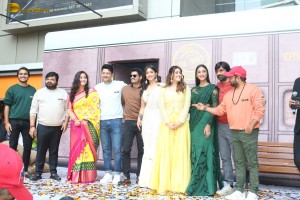 Tiger Nageswara Rao Trailer Launch attended by Ravi Teja, Nupur Sanon, Gayatri Bhardwaj, and Renu Desai