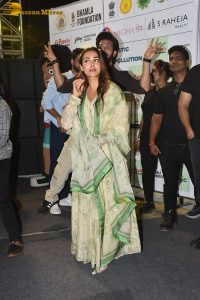 Unveiling of Tik Tik Plastic 3.0 Campaign marking the world environment day attended by Devendra Fadvanis, Raveena Tandon, Jannat Zubair, Malaika Arora, and others