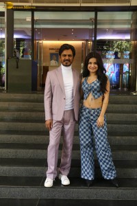 Nawazuddin Siddiqui and Avneet Kaur promote the film Tiku Weds Sheru on June 20, 2023