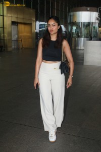 actress Tridha Choudhury stylish looks at mumbai airport