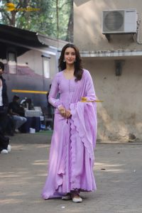 actress Tripti Dimri gorgeous in a blue salwar dress