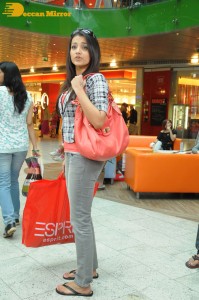 Trisha filming for a scene for a Telugu movie