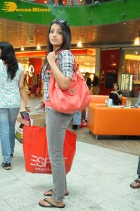 Trisha filming for a scene for a Telugu movie