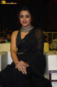 South actress Trisha in a black saree