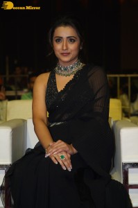 South actress Trisha in a black saree