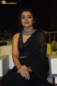 South actress Trisha in a black saree