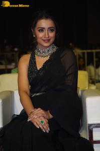 South actress Trisha in a black saree
