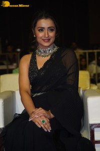 South actress Trisha in a black saree