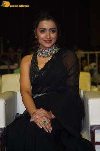 South actress Trisha in a black saree