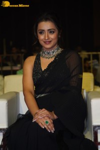 South actress Trisha in a black saree