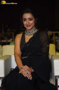 South actress Trisha in a black saree
