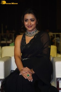 South actress Trisha in a black saree