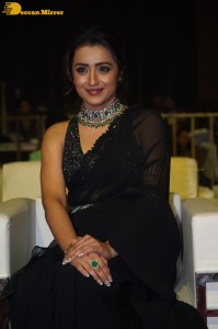 South actress Trisha in a black saree