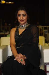 South actress Trisha in a black saree
