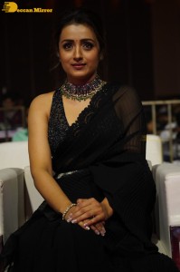 South actress Trisha in a black saree