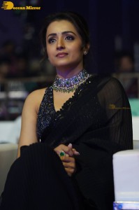 South actress Trisha in a black saree