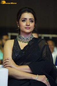 South actress Trisha in a black saree