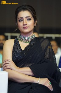 South actress Trisha in a black saree