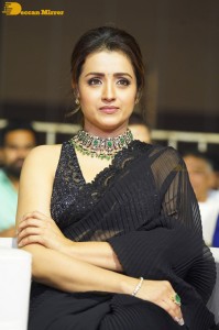 South actress Trisha in a black saree