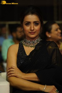 South actress Trisha in a black saree