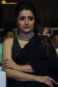 South actress Trisha in a black saree