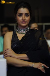 South actress Trisha in a black saree