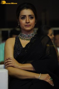 South actress Trisha in a black saree