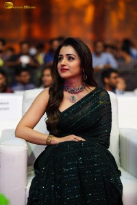 Indian actress trisha shines in a green saree at a movie event