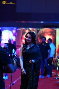 Indian actress trisha shines in a green saree at a movie event