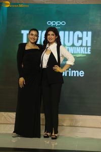 Two Much with Kajol and Twinkle Trailer Launch attended by Kajol and Twinkle Khanna