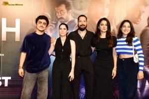 Ulajh Screening attended by Janhvi Kapoor, Khushi Kapoor, Arjun Kapoor, Rekha, and others