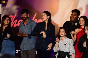 Ulajh song Shaukan release press meet attended by Janhvi Kapoor and Roshan Mathew
