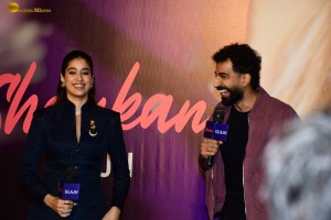 Ulajh song Shaukan release press meet attended by Janhvi Kapoor and Roshan Mathew