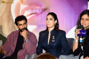 Ulajh song Shaukan release press meet attended by Janhvi Kapoor and Roshan Mathew
