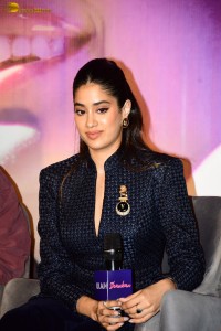 Ulajh song Shaukan release press meet attended by Janhvi Kapoor and Roshan Mathew