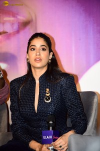 Ulajh song Shaukan release press meet attended by Janhvi Kapoor and Roshan Mathew