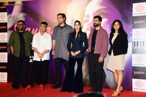 Ulajh song Shaukan release press meet attended by Janhvi Kapoor and Roshan Mathew