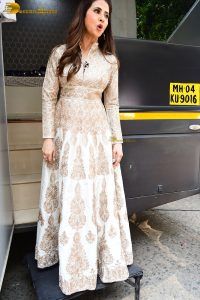 bollywood and tollywood actress Urmila Matondkar pretty in a white dress